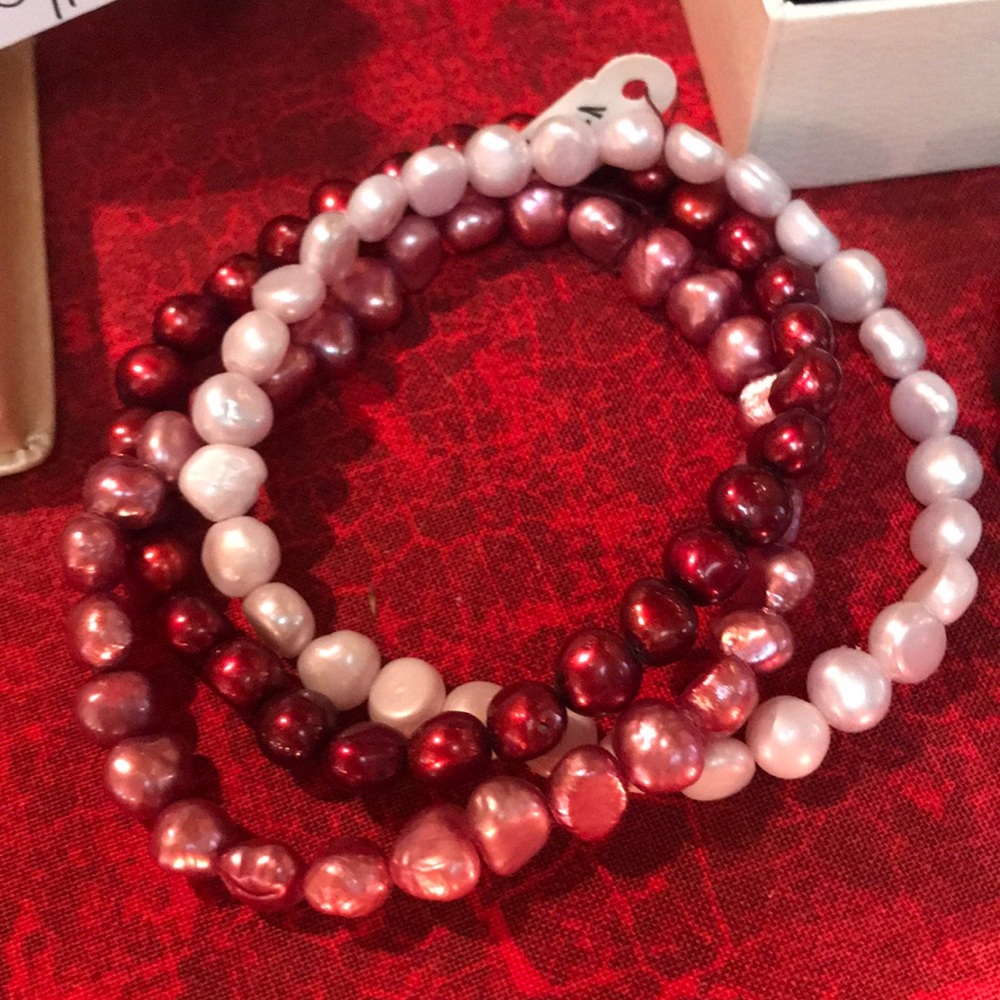 Freshwater Pearl  Bracelets set of 3